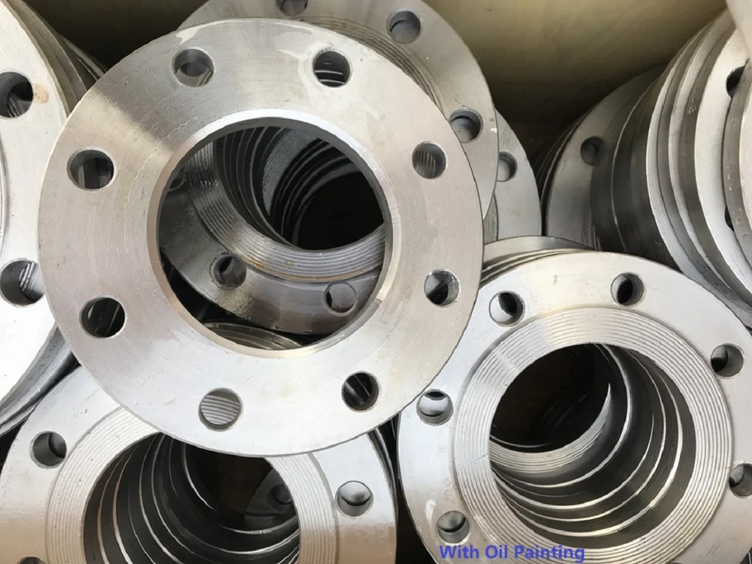 ISO7005 DIN Pn10 and Pn16 BS JIS 10K 5K GOST Py10 Py 16 Cl125 150lbs Flat Plate Sop Slip on Soff Steel Flange